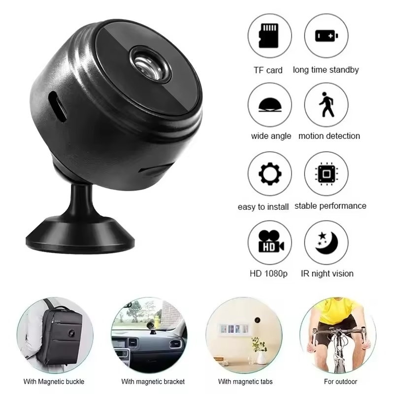 Home Security Indoor Cameras - Mini Cámara de Seguridad WiFi HD