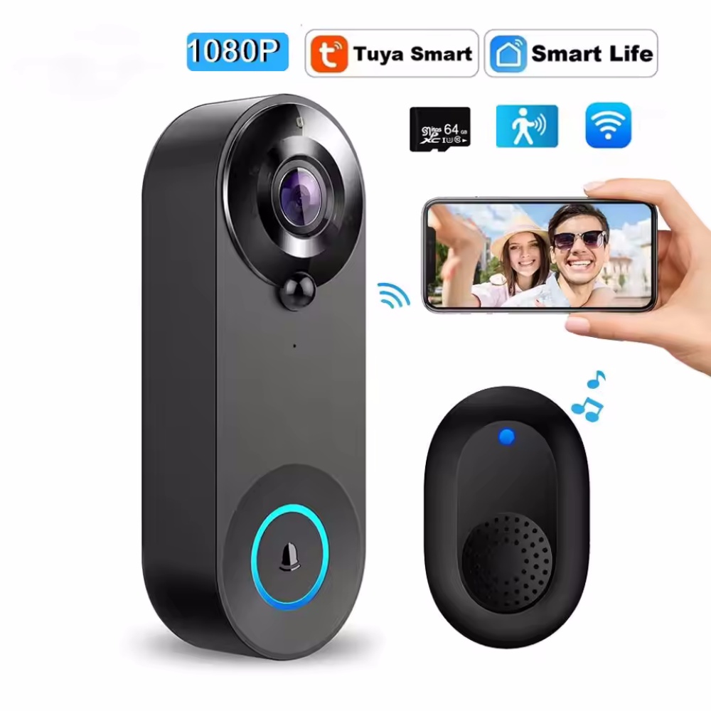 Home Security Prices - Tuya 1080P timbre inalámbrico WIFI Video