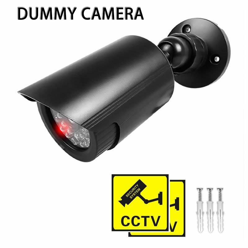 Fake Camera Dummy - Cámara CCTV tipo bala simulada inalámbrica