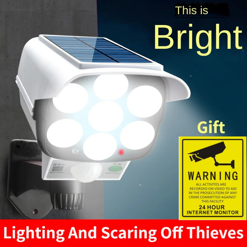 Home Security And Monitoring - Luz Solar para exteriores, Sensor de