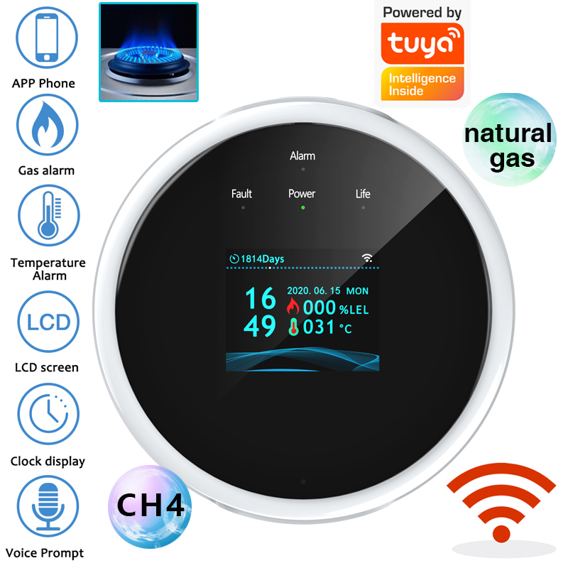 Home Security And Monitoring - Sensor de alarma de gas WiFi