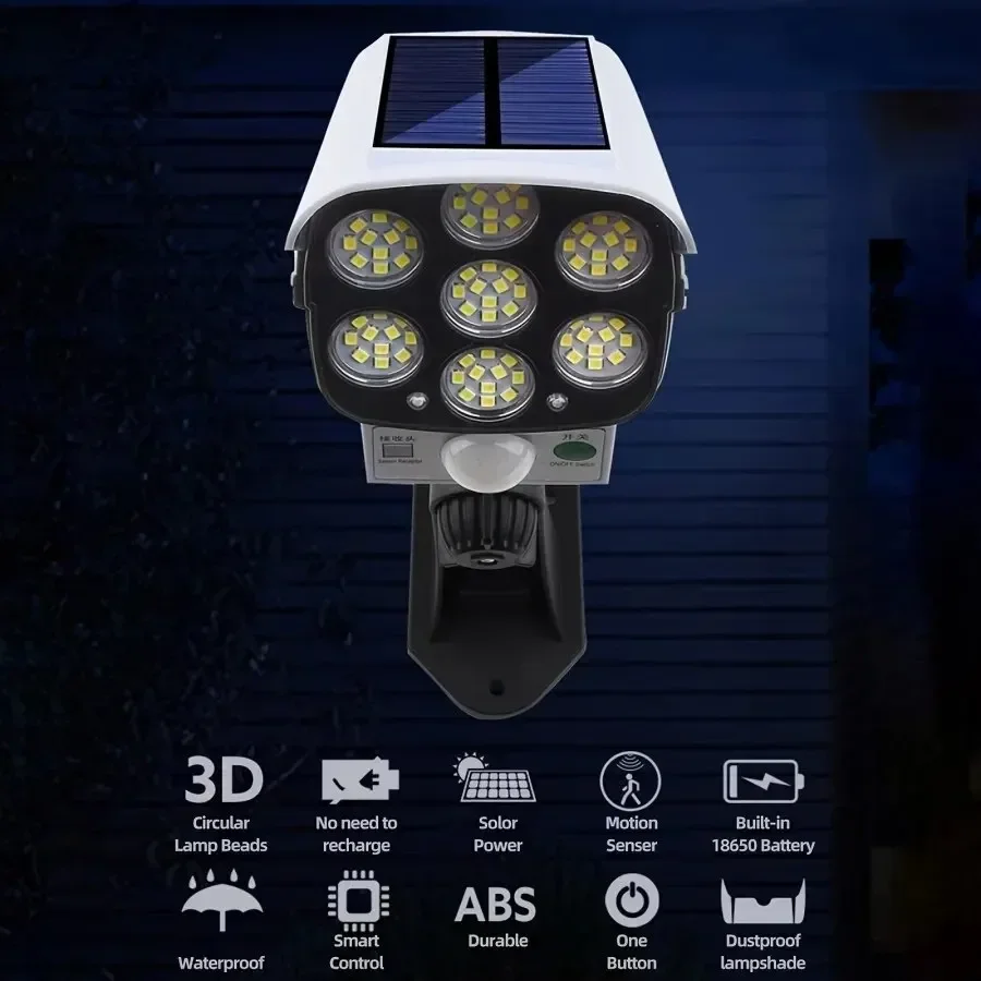 Luces solares con Sensor de mo - Fake Camera Dummy reseña y precio