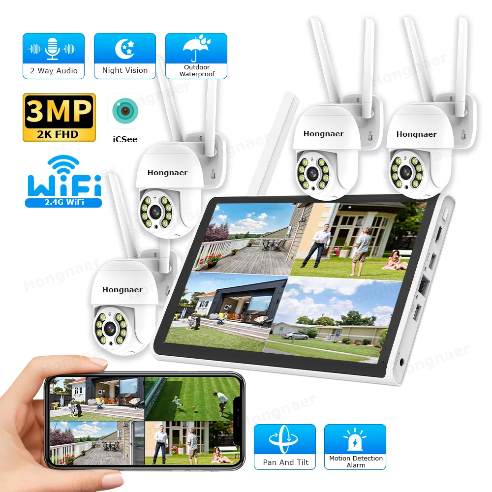 Kit de CCTV Hongnaer 2026, 3MP - Home Security Kit reseña y precio