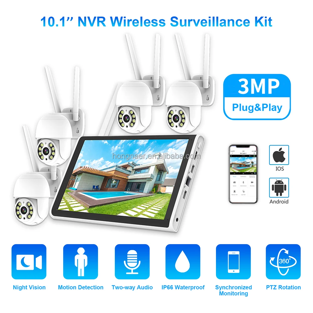 Kit de CCTV Hongnaer 2026, 3MP - Home Security Kit reseña y precio