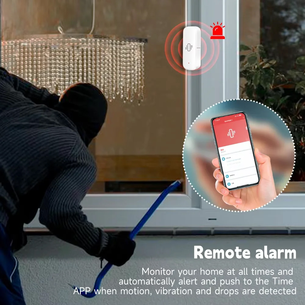 Sensor de vibración inteligent - Home Security And Monitoring reseña y precio