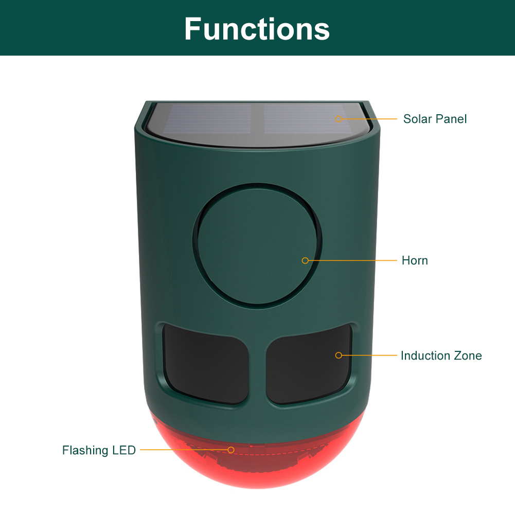 Alarma Solar con Sensor de Mov - Home Security Lights Outdoors reseña y precio