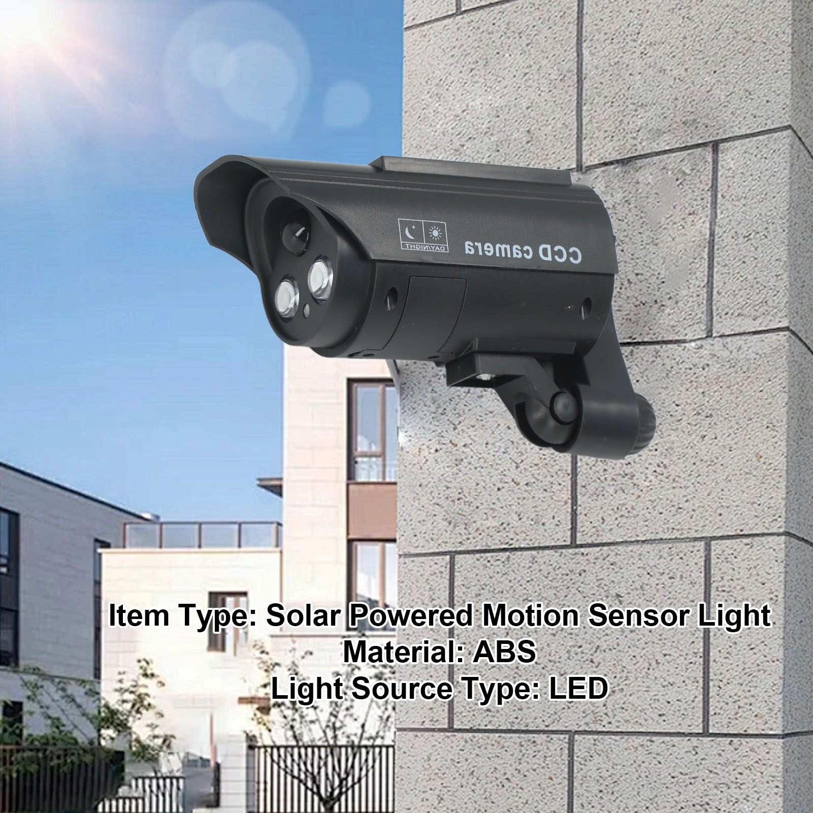 Luz Solar con Sensor de Movimi - Fake Camera Dummy reseña y precio