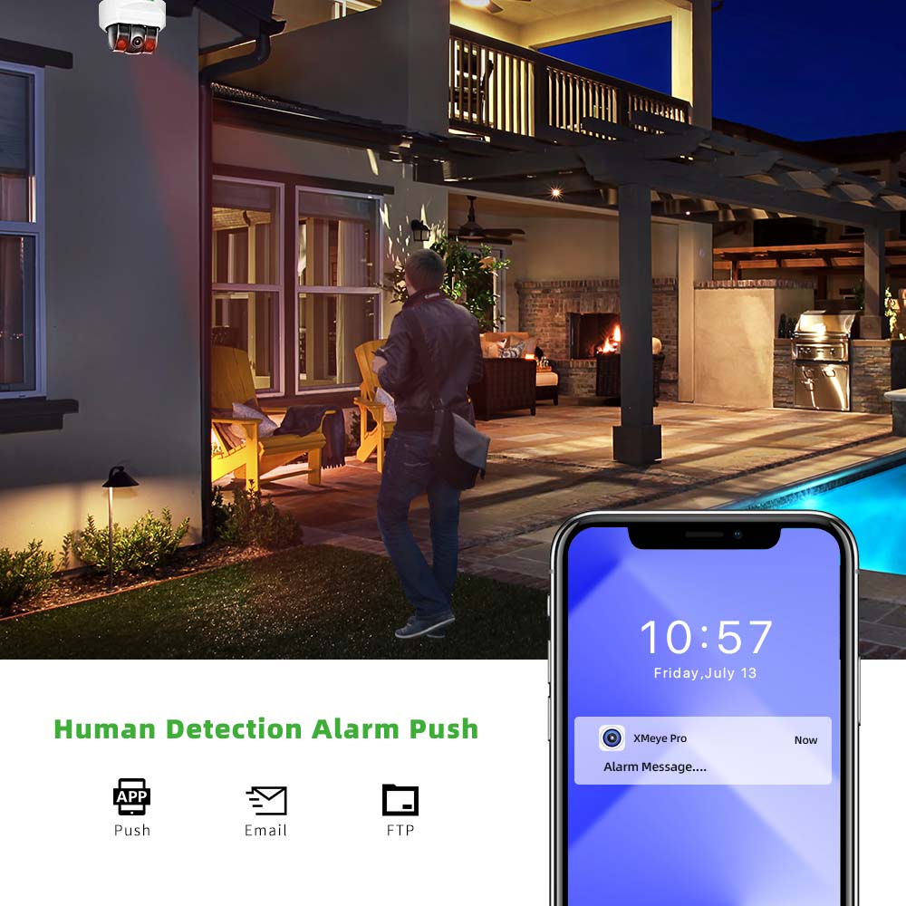 Cámara IP POE C GC PB 4MP, Mic - Home Security And Monitoring reseña y precio