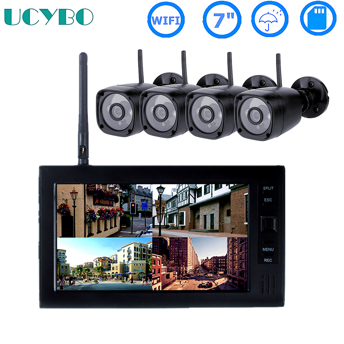 Sistema de seguridad cctv lcd  - Home Security Kit reseña y precio