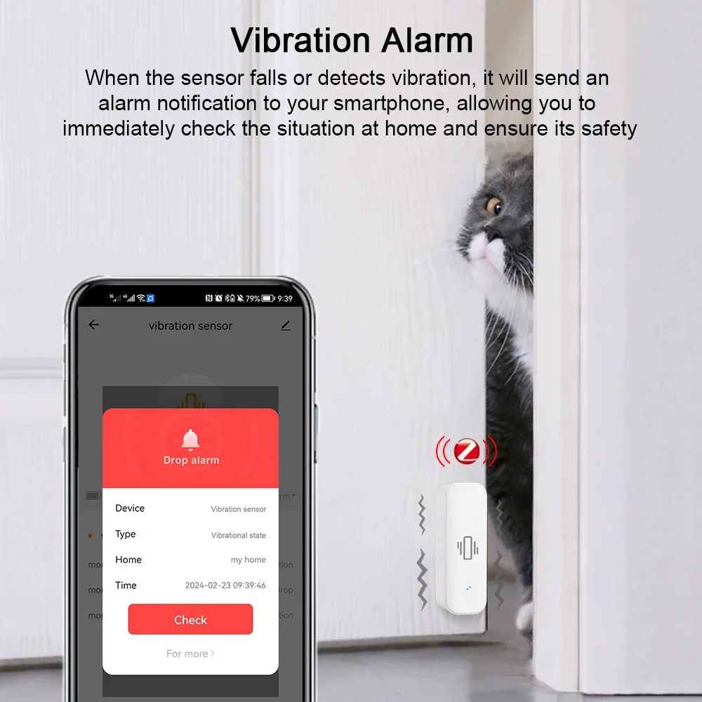 Sensor de vibración inteligent - Home Security And Monitoring reseña y precio